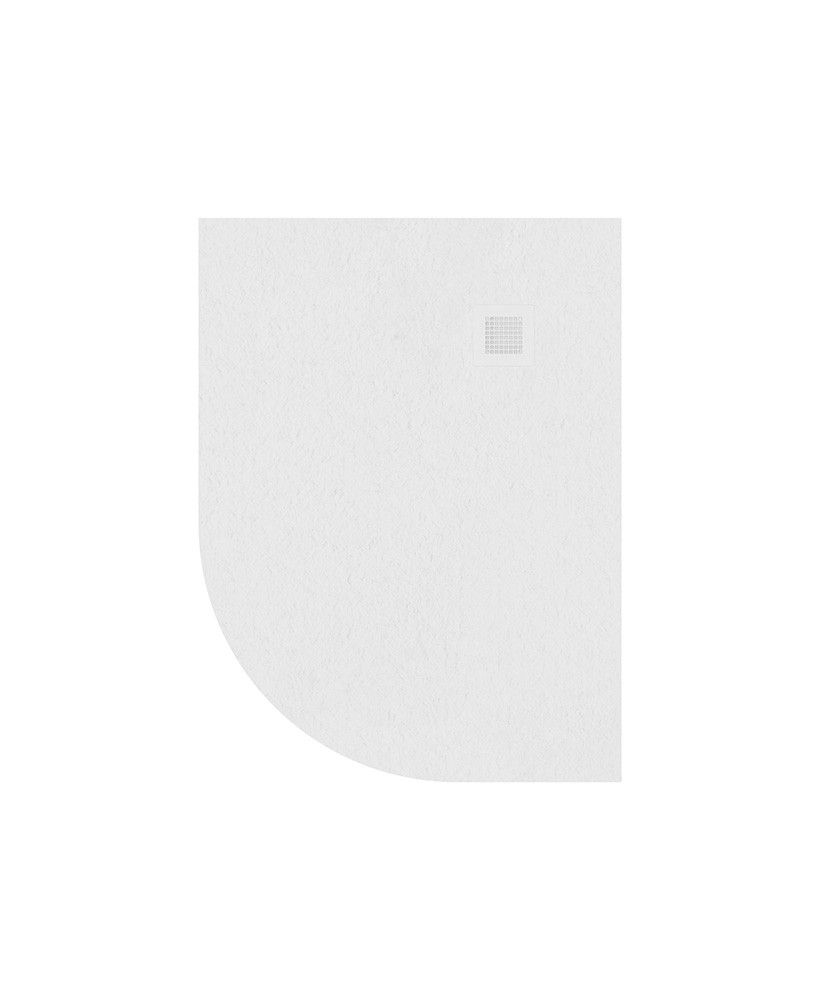 Slate Offset Quadrant 1200X900Mm Shower Tray Right Hand White & Waste