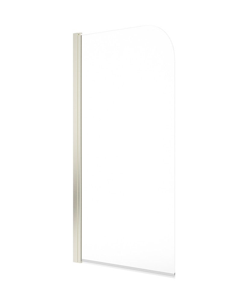 Lunar Sb1 6Mm Radius Bath Screen Brushed Nickel