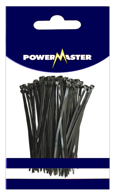 Powermaster Cable Ties Blk 300 X 4.8Mm