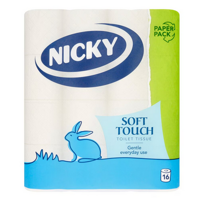 Nicky Soft Touch Toilet Roll-16p/Pack