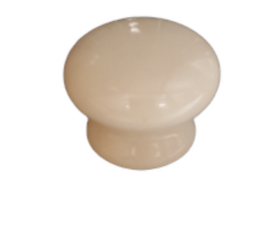 Cream Knob Ceramic 35mm