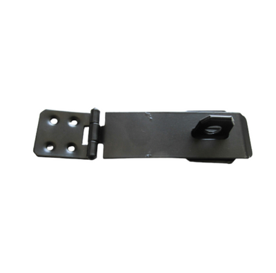 Safety Hasp & Staple Black 4 1/2