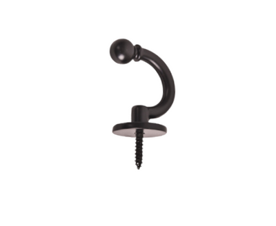 Tie Back Hook Black Ball End