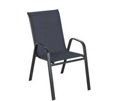 Textiline Stacking Chair - Graphite