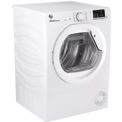 Hoover HLE H8A2DE 80 8KG Heat Pump Tumble Dryer - White | HLEH8A2DE-80