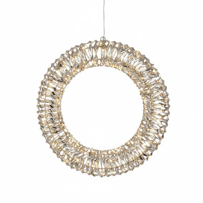 Lumineo Gold Twist Micro LED Wreath with Flashing Effect - 50cm