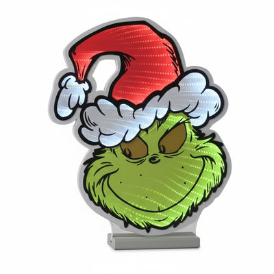 Festive 40cm Disney Grinch Infinity Mirror Light