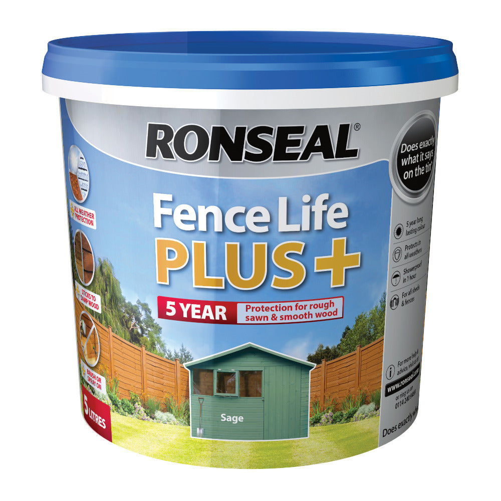 Ronseal Fence Life Plus Sage 5L