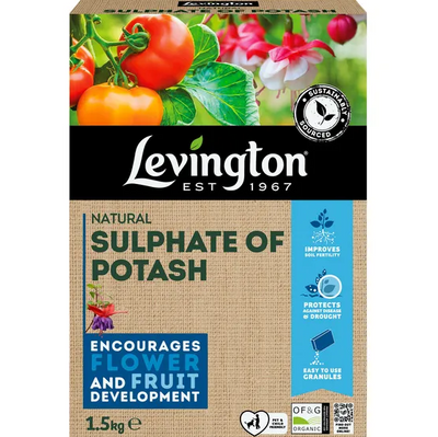 Levington Organis Sulphate of Potash Fruit & Flower Enhancer 1.5kg