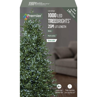 1000 LED Multi-Action Treebrights with Timer - White