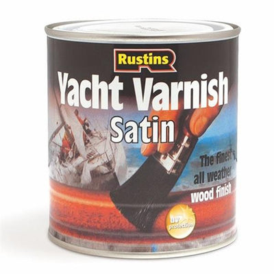 Rustins Yacht Varnish Ext Clear Satin 1ltr