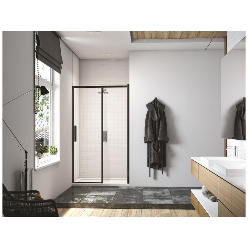 Merlyn Black 1400 Hinge & Inline Door