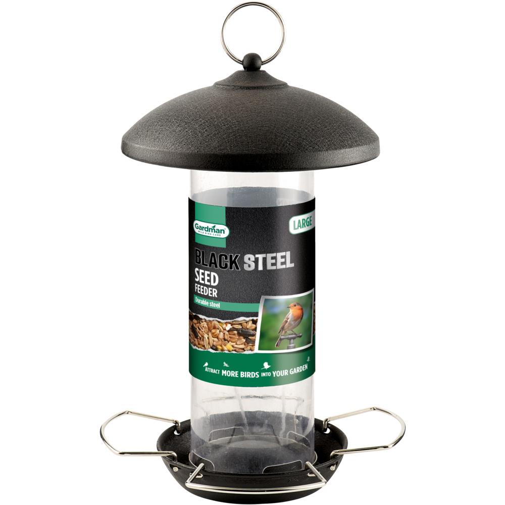 Gardman Black Steel Large Seed Feeder