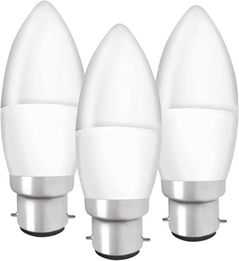 Osram Led Candle 5.7W (40W) Clear -3Pk (Bc)