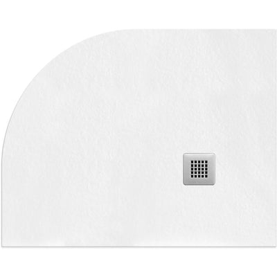 Gemstone Slate LEFT HAND Square Waste White Quadrant 900mm