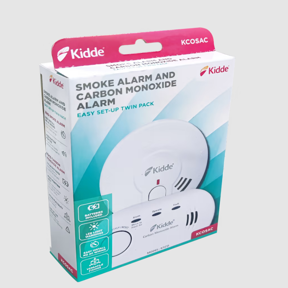 Kiddie Essential Smoke & Carbon Monoxide Alarm Pack