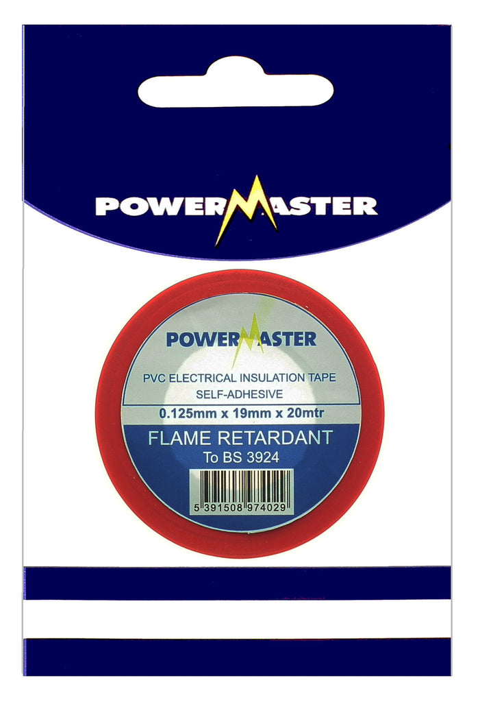 Powermaster 20Mtr Insulating Tape Red