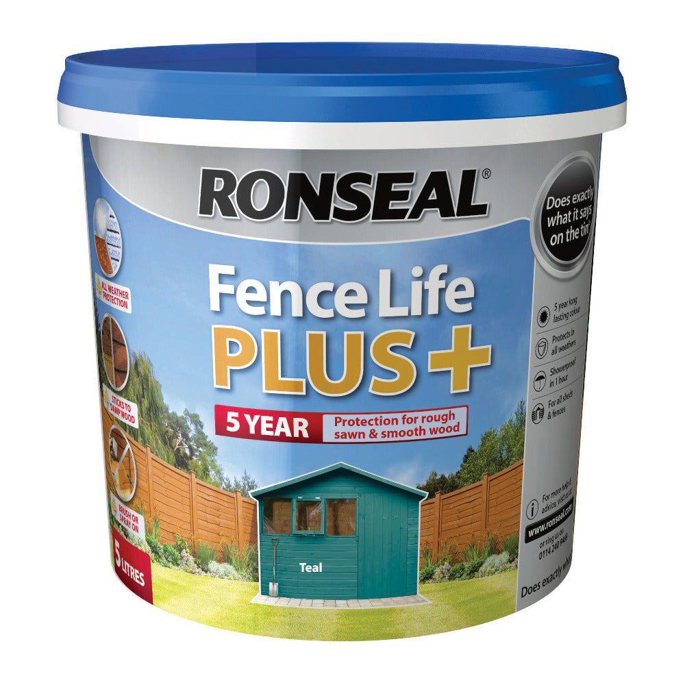 Ronseal Fence Life Plus Teal 5L
