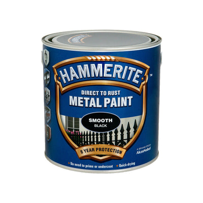 Hammerite Metal Paint Smooth Black 2.5L