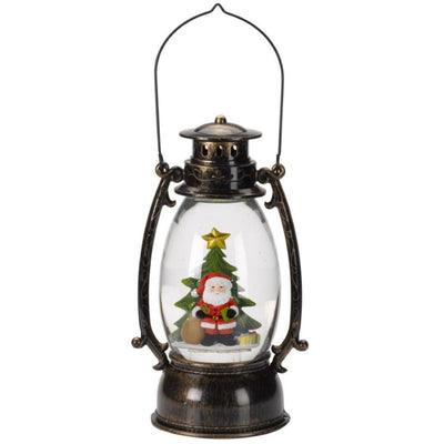 Three Kings Snow Swirl Santa Tree Lantern