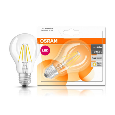 4W (40W) Es Led Gls Clear Filiment W/W