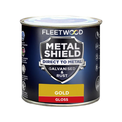 250Ml Metal Shield Gloss Gold