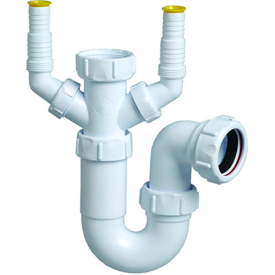 Double Spigot Washing Machine Trap - 40mm (PWM040D)