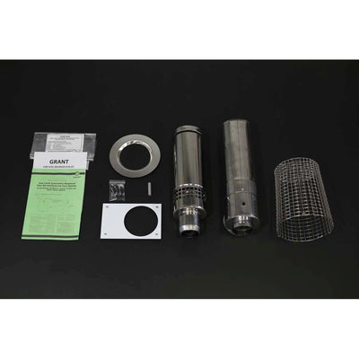 Standard flue kit – Walls up to 550mm (includes s/s terminal guard)