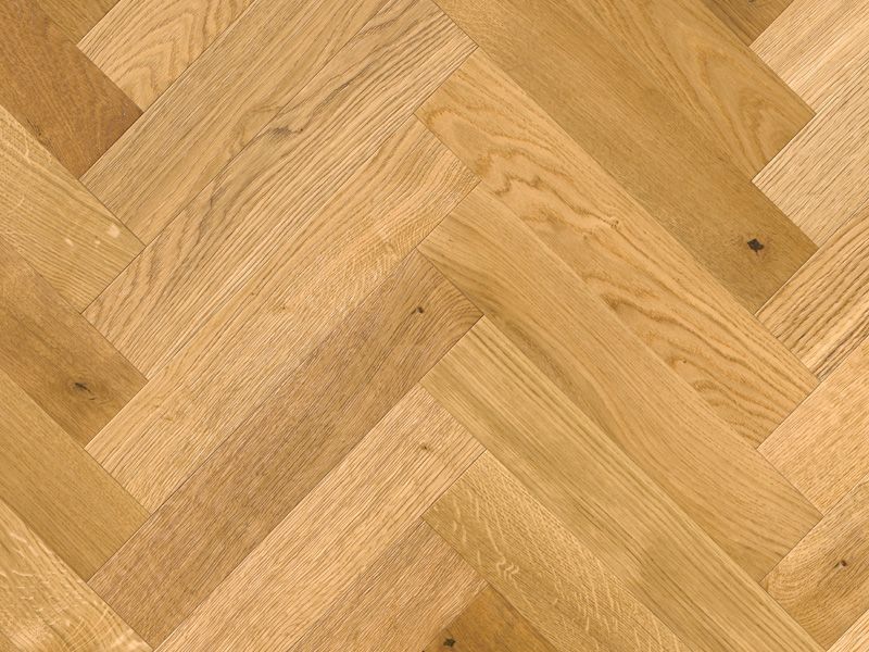 90 X 14 X 450Mm Herringbone Hampton Oak - 0.81M2 Pk