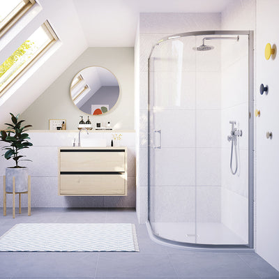 ILI One Door Sliding Offset Quadrant 800 x 1000mm