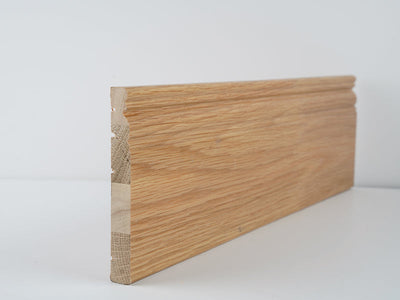 144Mm Whiteriver Oak Moulded Skirting Varn. 3.6Mt (18 X 144 X 3600Mm)