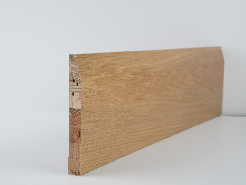 144Mm Whiteriver Oak Chamfered Skirting Varn. 3.6Mt (18 X 144 X 3600Mm)