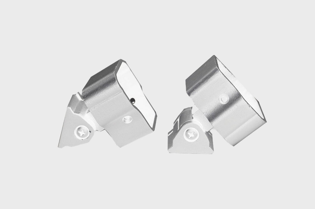 White Aluminium Railing Adjustable Brackets