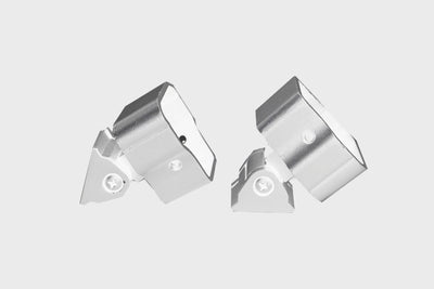 White Aluminium Railing Adjustable Brackets