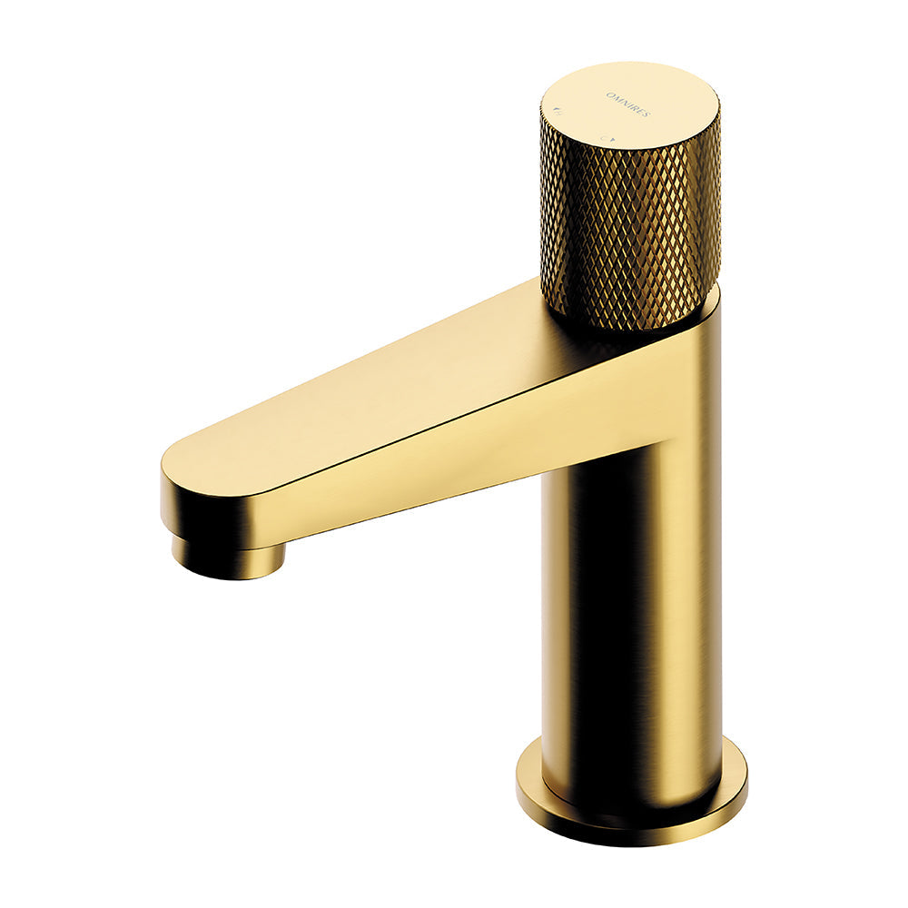 Contour Basin Mixer Brushed Gold