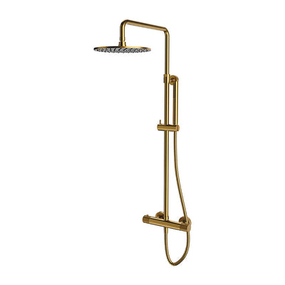 Contour Exposed Thermostatic Shower Dual Brushed Gold