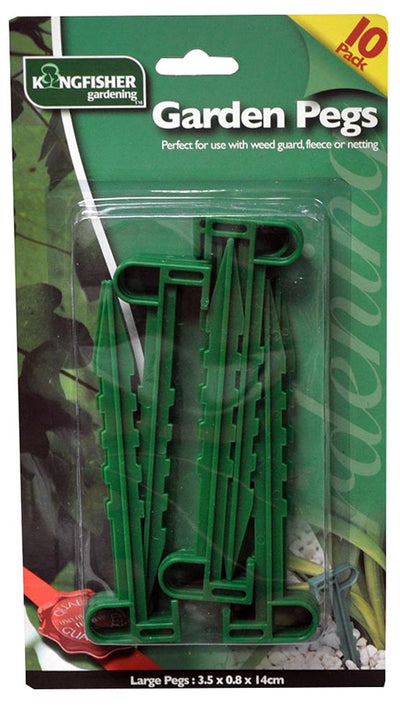 Weed Control Fabric Plastic Garden Pegs (10 Pack)