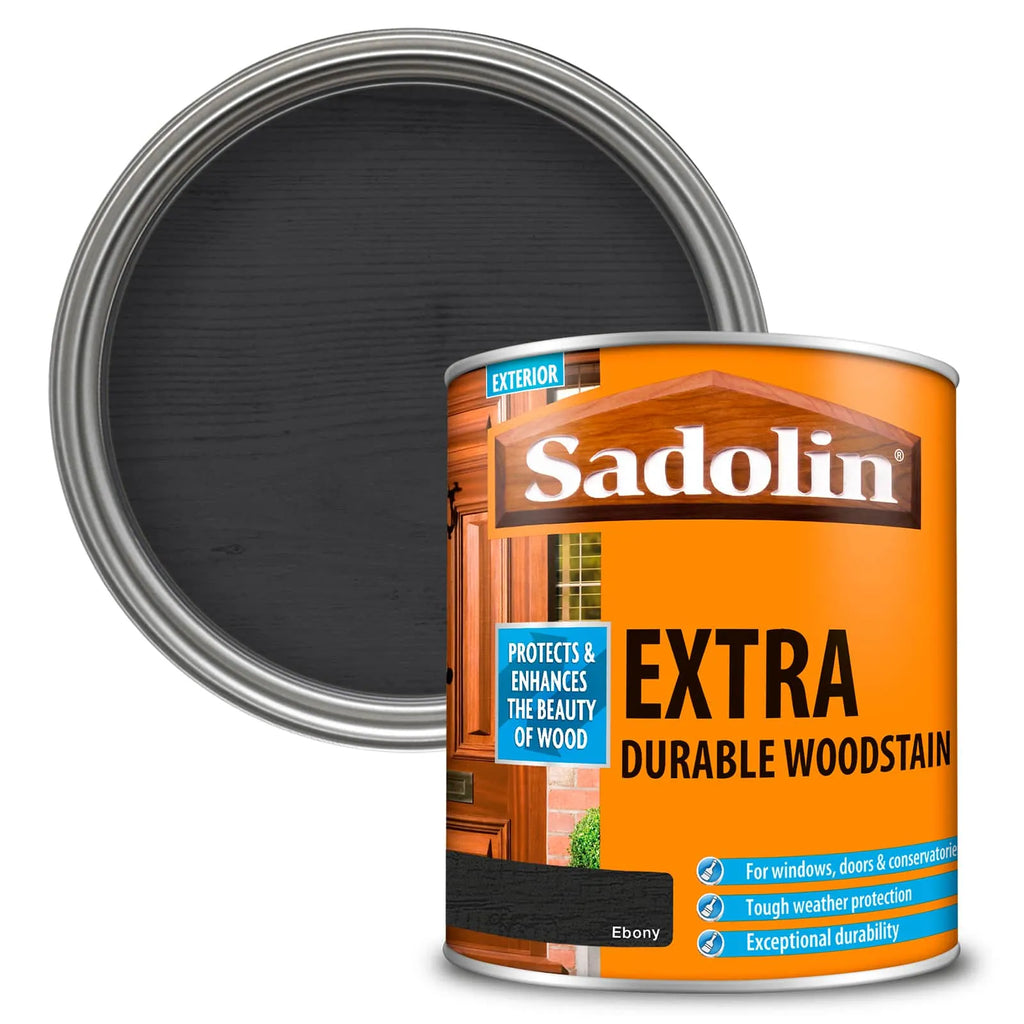 Sadolin Extra Durable Woodstain Ebony 1 Litre