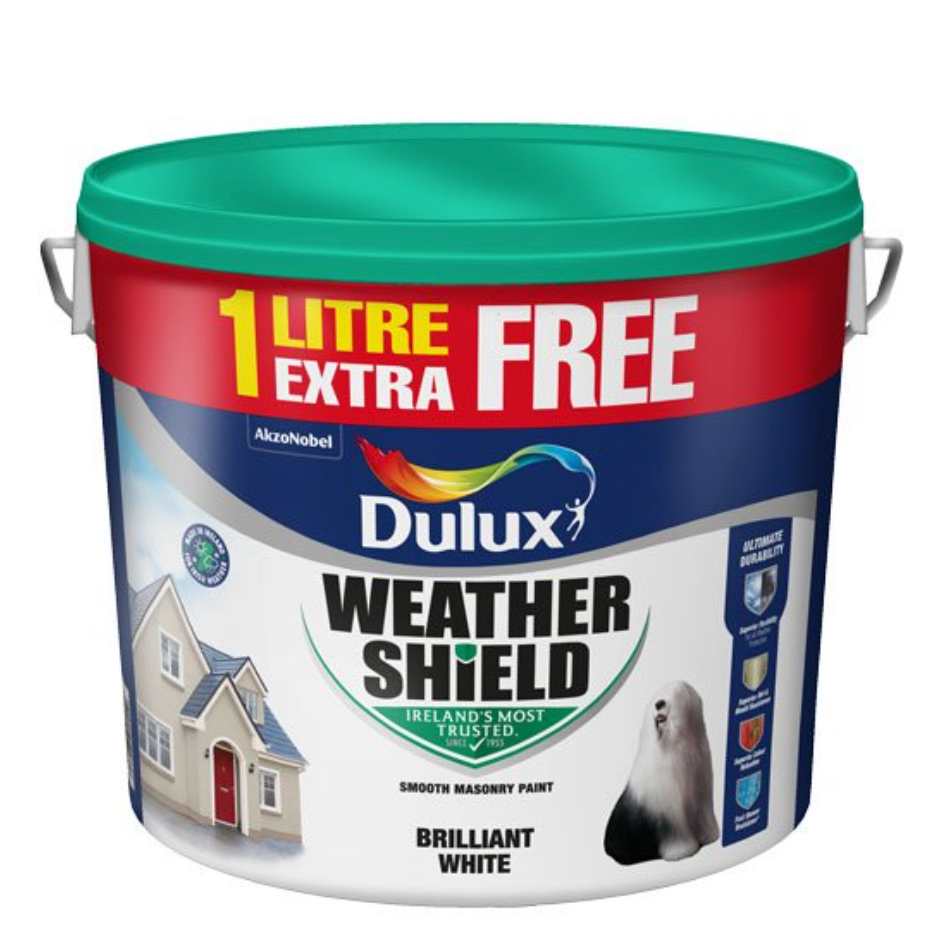 Dulux Weathershield Brilliant White 11L