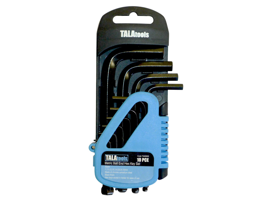 Metric Folding Hex Key Set, 10 Piece