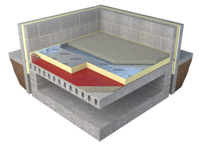 THIN-R XT/PR-UF (FLOORS) PIR Floor insulation 2400x1200x100