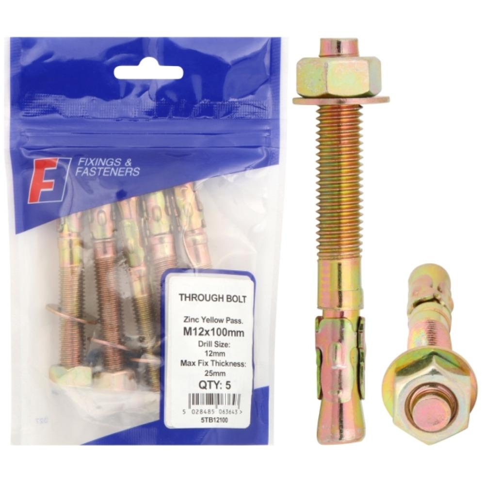 ForgeFix Prepack Through Bolt M8x95mm (Bag10)