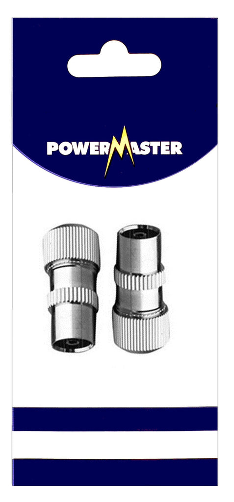 Powermaster Metal Tv Plug 2Pce