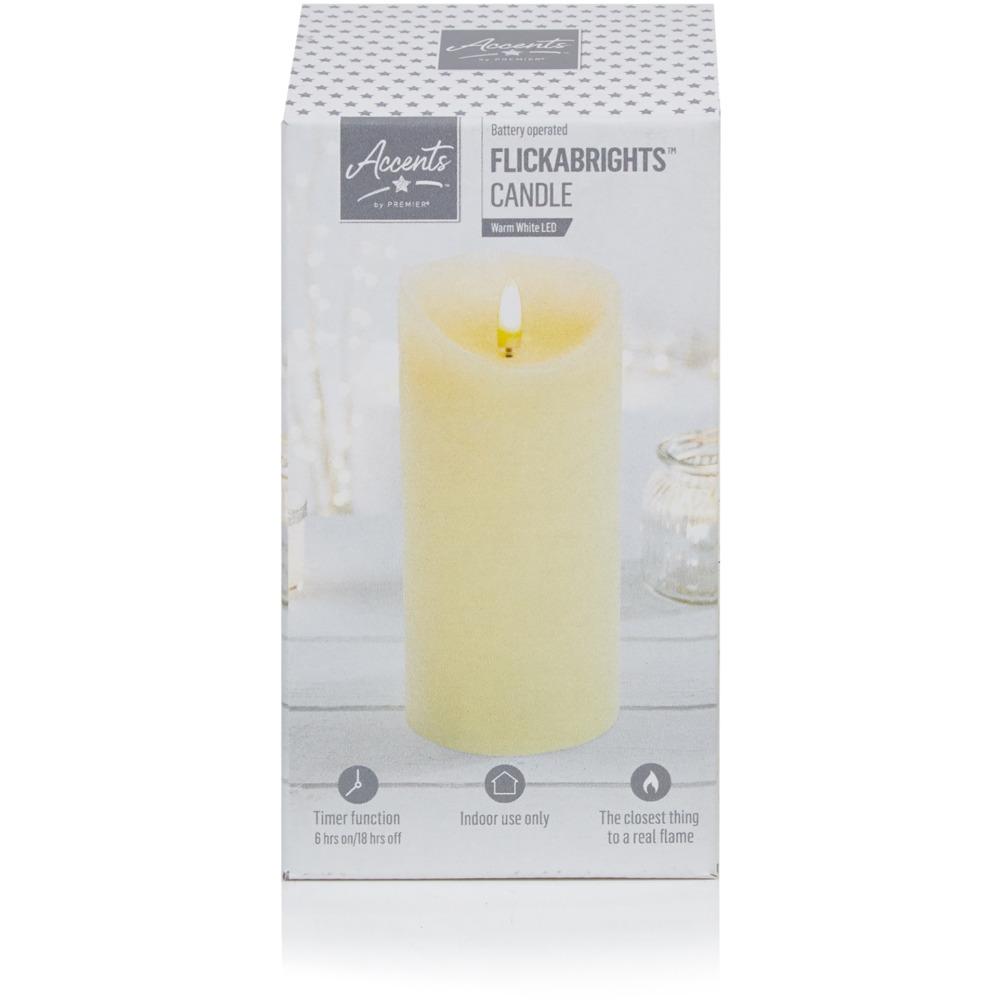 192181 8X9CM FLICKABRIGHT CANDLE-CREAM