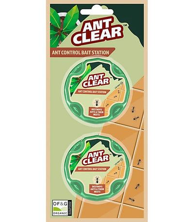 Clear Organic Ant Control Bait Station - Twin Pack