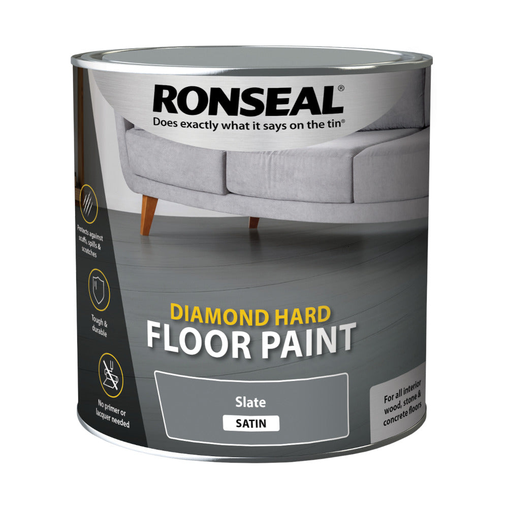 Ronseal Diamond Hard Floor Paint Slate 2.5L