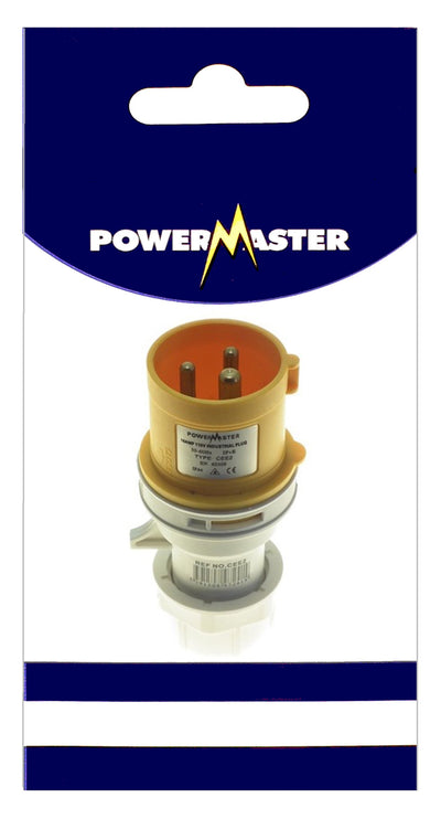 Powermaster 16Amp 110V Plug Yellow