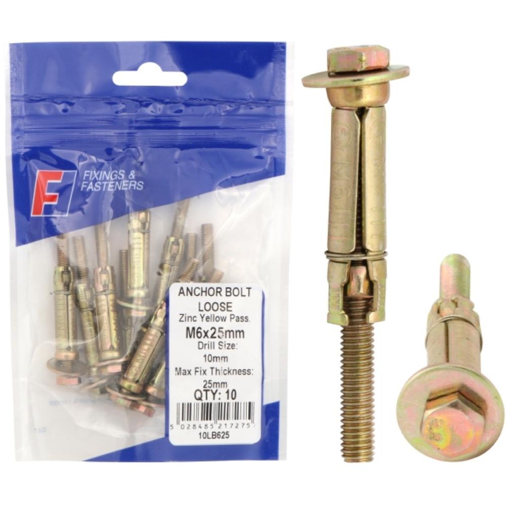 ForgeFix Prepack Anchor Bolt Loose M10x50mm (Bag5)