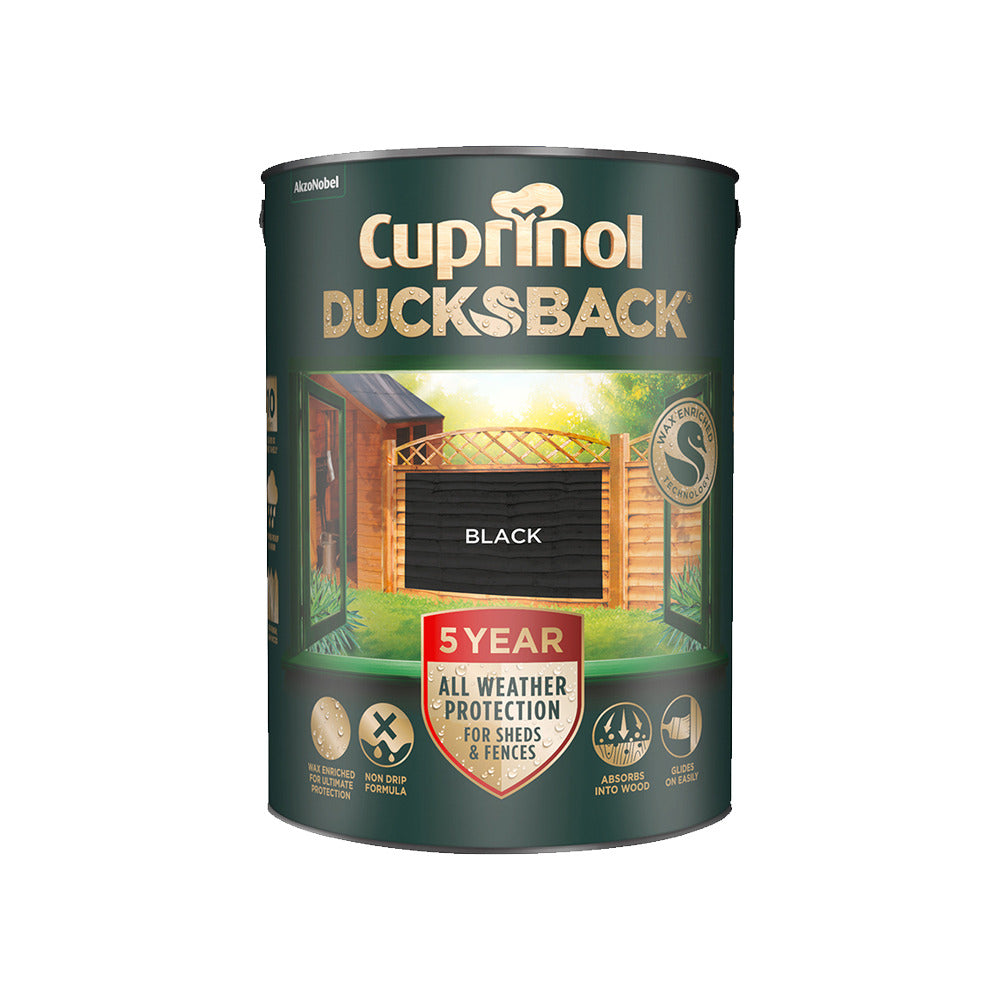 Cuprinol 5 Year Ducksback Black 5L