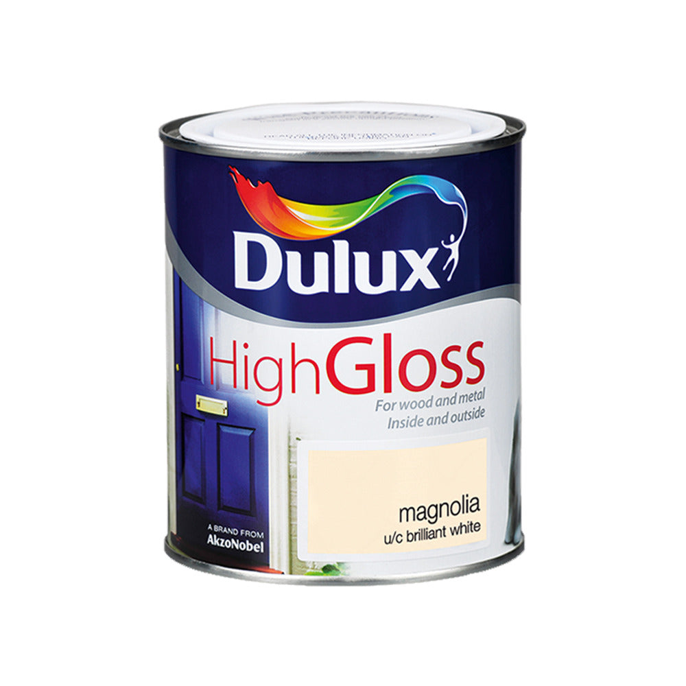 Dulux High Gloss Magnolia 750ml